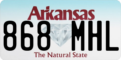 AR license plate 868MHL