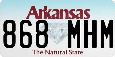 AR license plate 868MHM