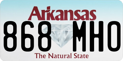 AR license plate 868MHO
