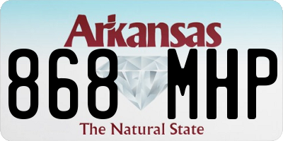 AR license plate 868MHP