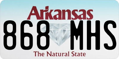 AR license plate 868MHS
