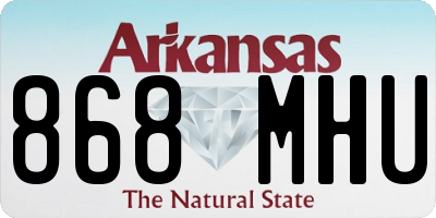 AR license plate 868MHU