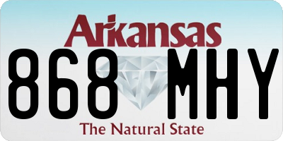 AR license plate 868MHY