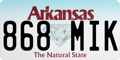 AR license plate 868MIK