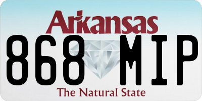 AR license plate 868MIP