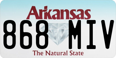 AR license plate 868MIV