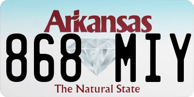 AR license plate 868MIY