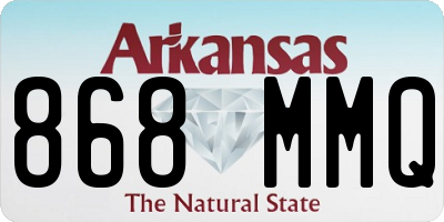 AR license plate 868MMQ
