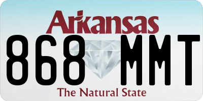 AR license plate 868MMT