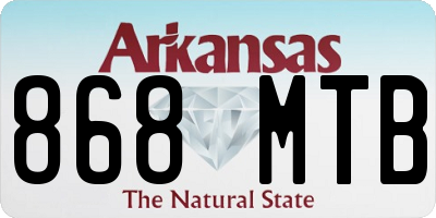 AR license plate 868MTB