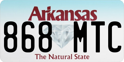 AR license plate 868MTC