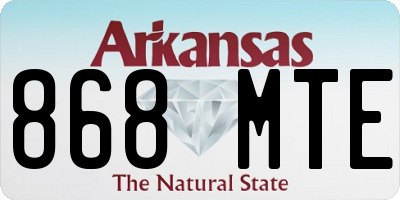 AR license plate 868MTE