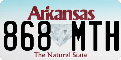 AR license plate 868MTH