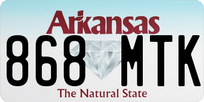 AR license plate 868MTK