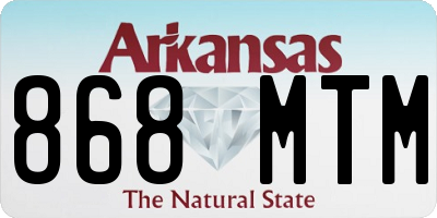 AR license plate 868MTM