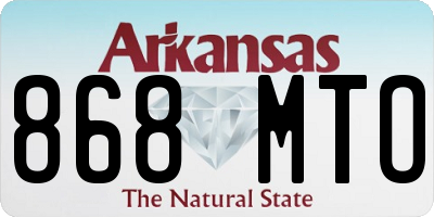 AR license plate 868MTO