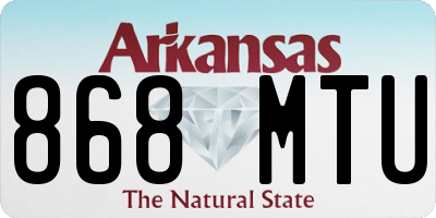 AR license plate 868MTU