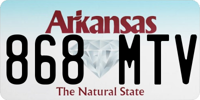 AR license plate 868MTV