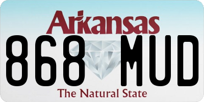 AR license plate 868MUD