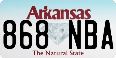 AR license plate 868NBA