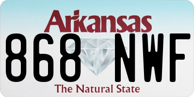 AR license plate 868NWF