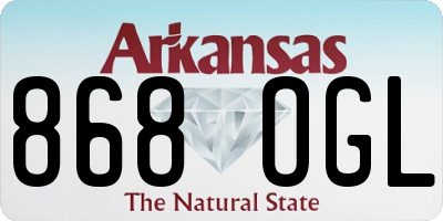 AR license plate 868OGL