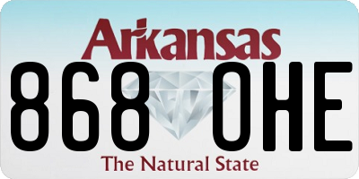 AR license plate 868OHE