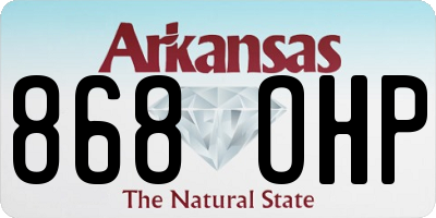 AR license plate 868OHP