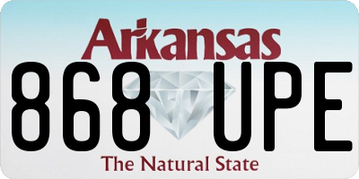 AR license plate 868UPE