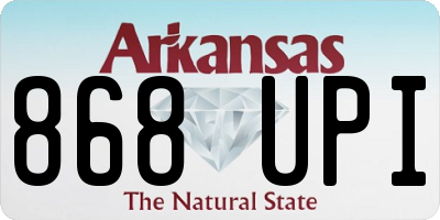 AR license plate 868UPI