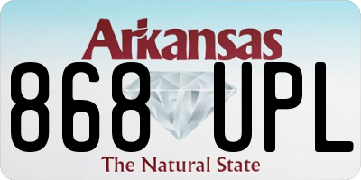 AR license plate 868UPL
