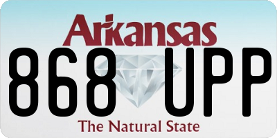 AR license plate 868UPP