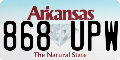 AR license plate 868UPW