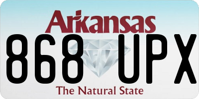 AR license plate 868UPX