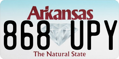 AR license plate 868UPY