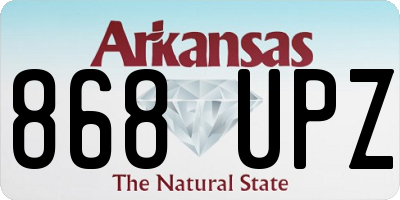 AR license plate 868UPZ