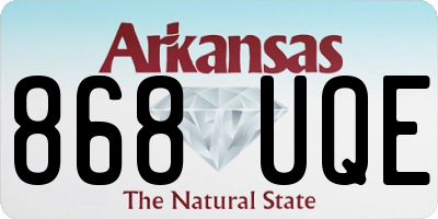 AR license plate 868UQE