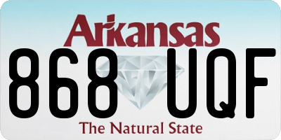 AR license plate 868UQF