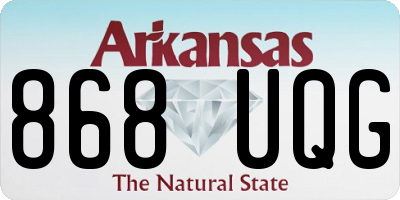 AR license plate 868UQG