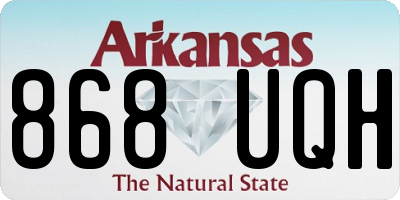 AR license plate 868UQH
