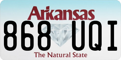 AR license plate 868UQI