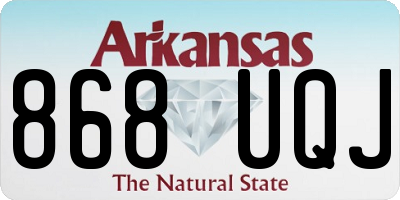 AR license plate 868UQJ