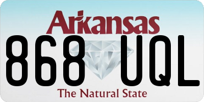 AR license plate 868UQL
