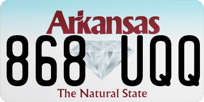 AR license plate 868UQQ