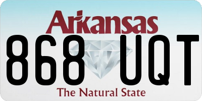 AR license plate 868UQT
