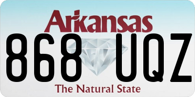 AR license plate 868UQZ