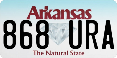 AR license plate 868URA