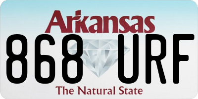AR license plate 868URF