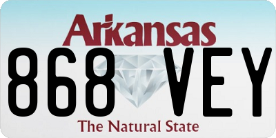 AR license plate 868VEY