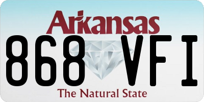 AR license plate 868VFI